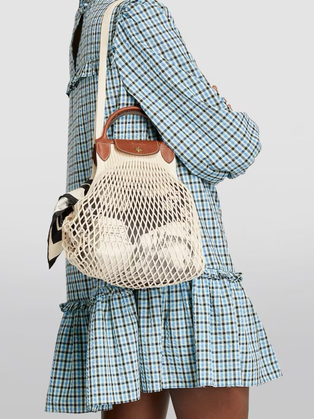 Longchamp LE PLIAGE FILET L MESH BAG
Ecru - Canvas